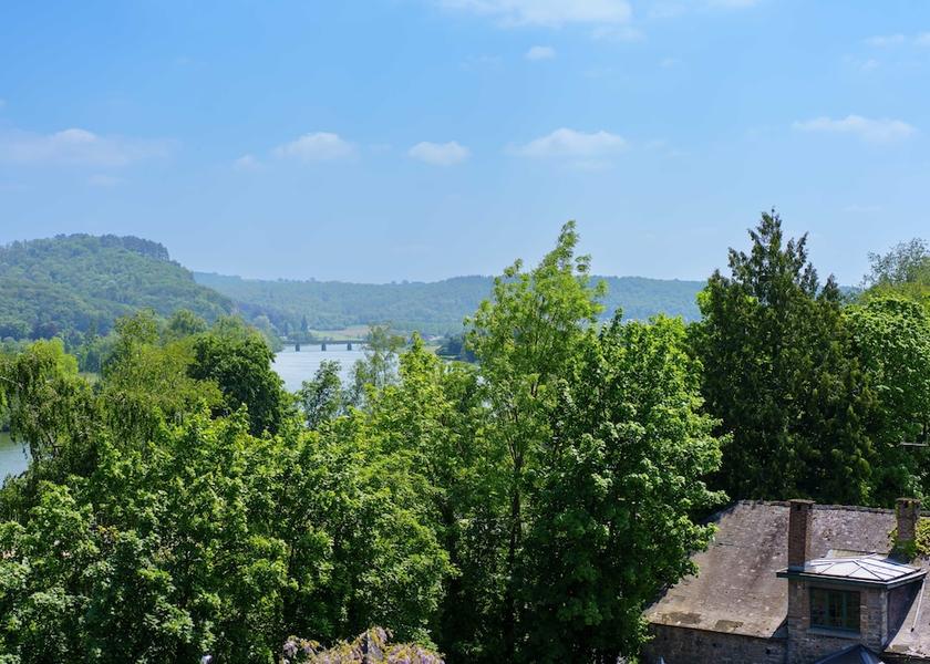 Walloon Region Anhée Aerial view