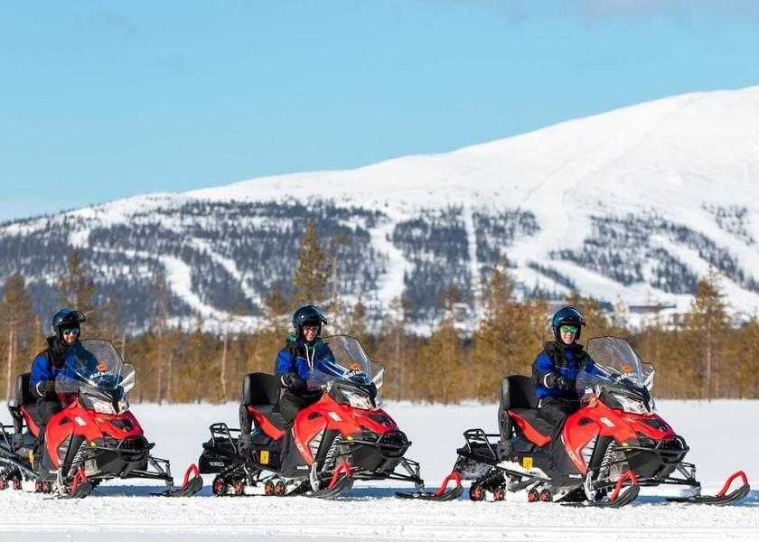 Snowmobiling