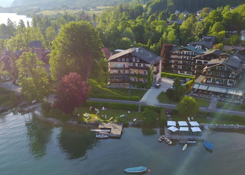 Upper Austria Sankt Wolfgang im Salzkammergut Aerial View
