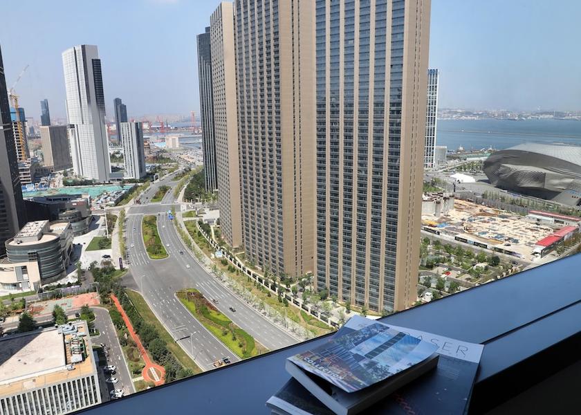 Liaoning Dalian City view from property