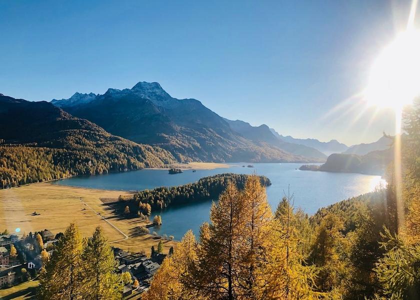 Graubünden Sils im Engadin-Segl Lake