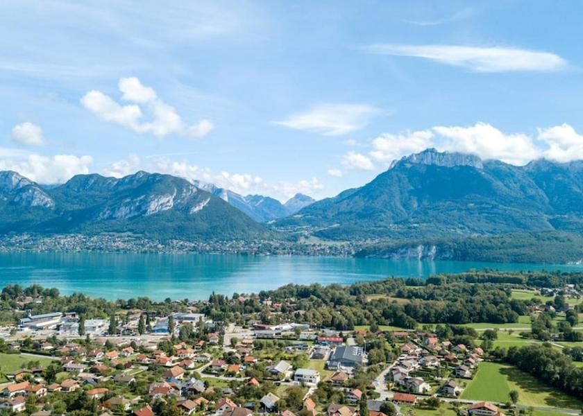 Auvergne-Rhone-Alpes Sevrier Aerial View