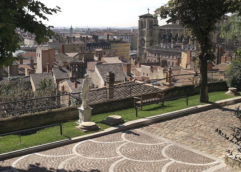 Auvergne-Rhône-Alpes Lyon City view from property