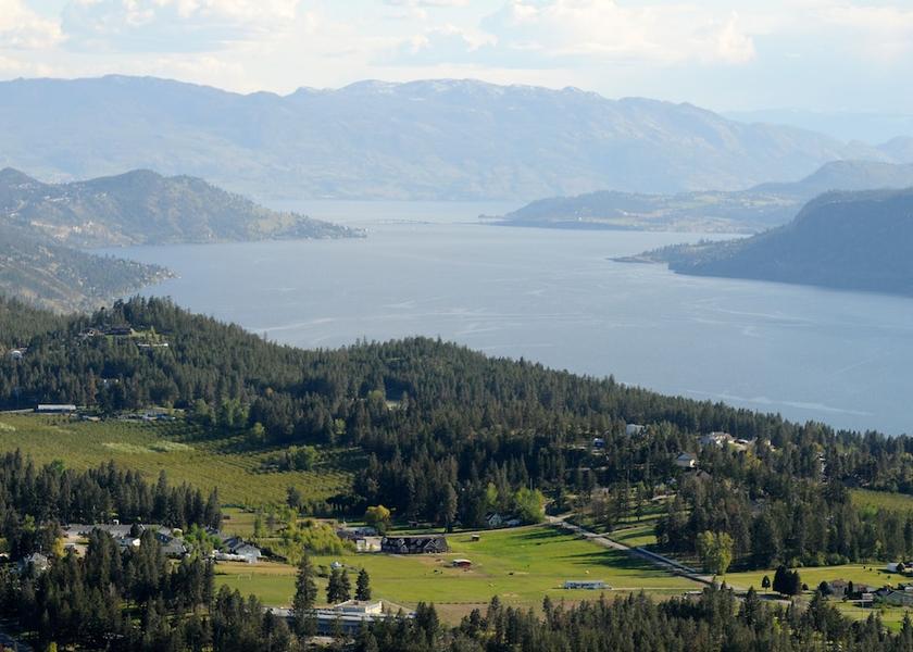 British Columbia Kelowna Land view from property