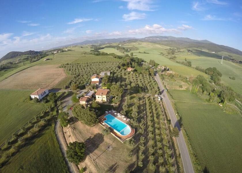 Tuscany Castellina Marittima Aerial View