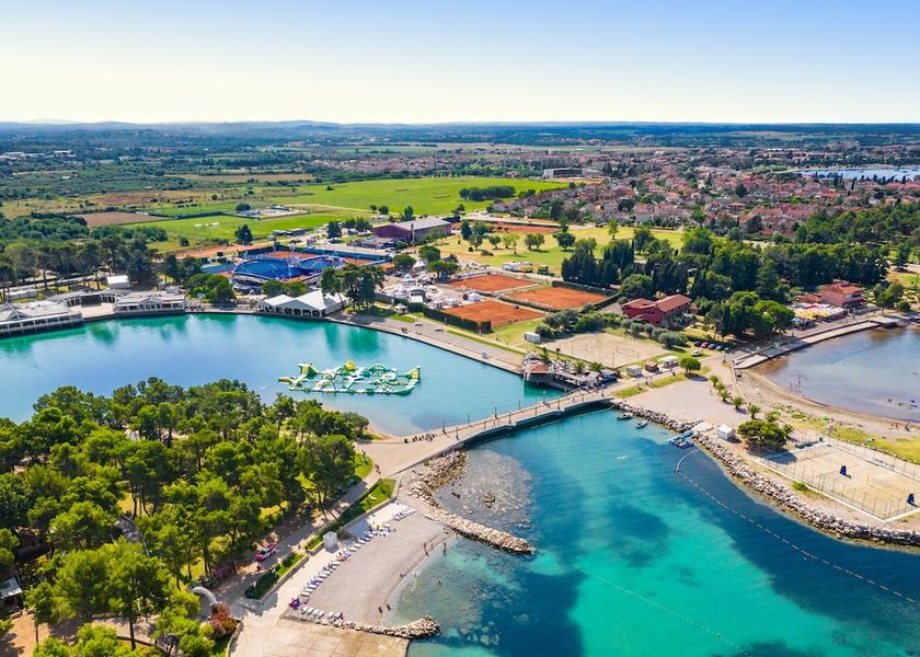Istria County Umag Aerial view