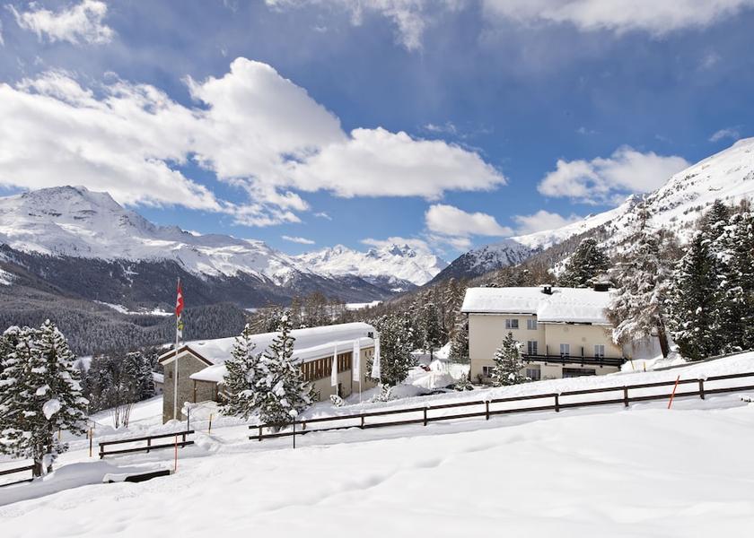 Graubünden St. Moritz Aerial view