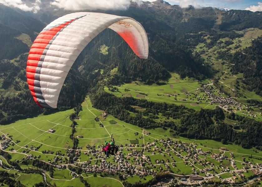 Valais Bagnes Aerial View