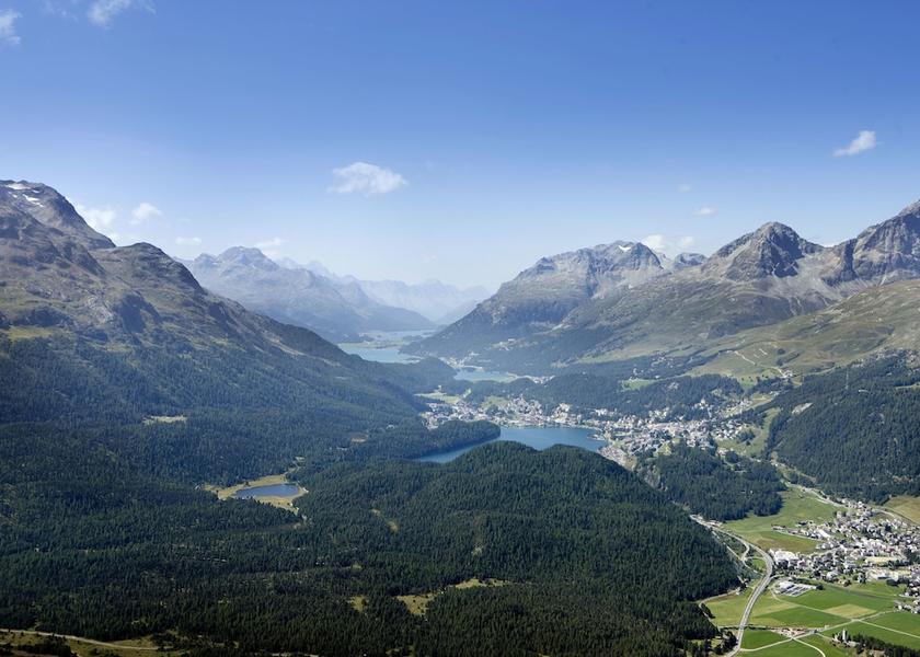 Graubünden Samedan Mountain view
