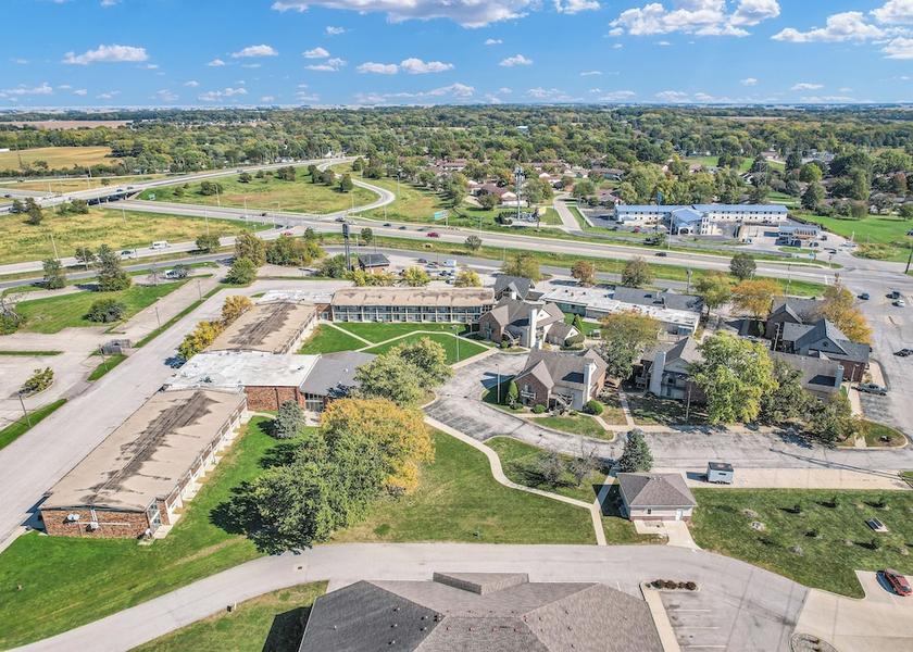 Illinois Urbana Aerial view