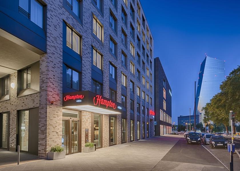 Hessen Frankfurt Front of property - evening/night