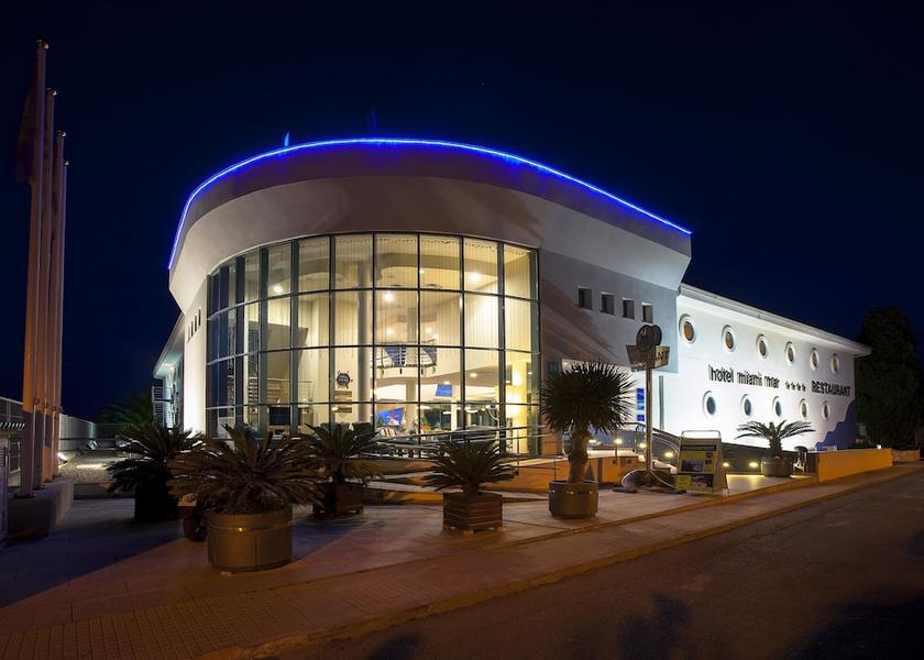 Catalonia Sant Carles de la Rapita Front of property - evening/night