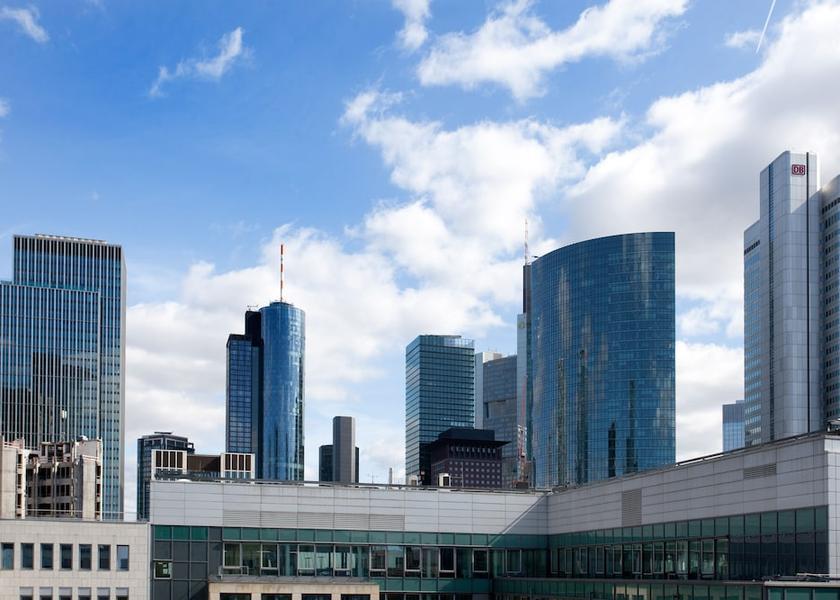 Hessen Frankfurt City view from property