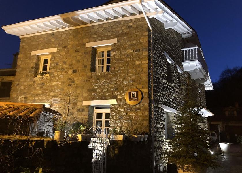 Cantabria Valle de Cabuerniga Front of property - evening/night