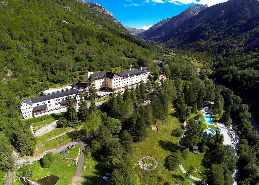 Catalonia La Vall de Boi Aerial view