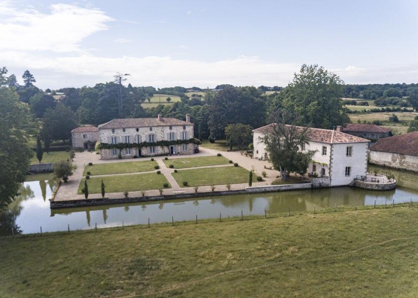 Nouvelle-Aquitaine Confolens Aerial view