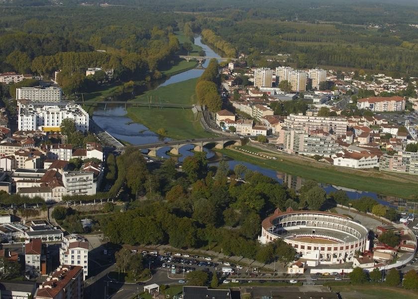 Nouvelle-Aquitaine Dax Aerial View