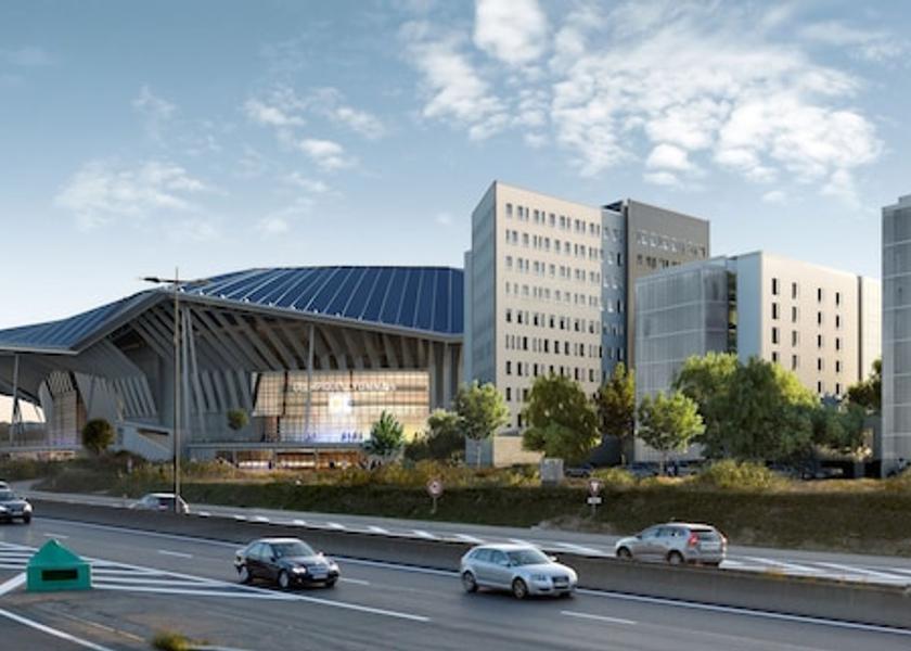 Auvergne-Rhone-Alpes Decines-Charpieu Aerial View