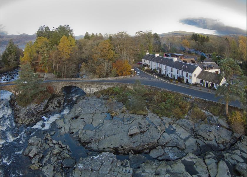 Scotland Killin Aerial View