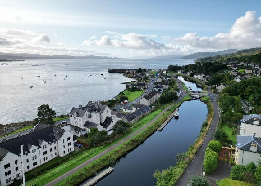 Scotland Lochgilphead Aerial View