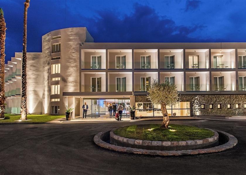 Central Greece Eretria Front of property - evening/night