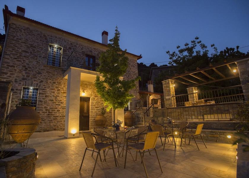 Thessaly South Pelion Front of property - evening/night