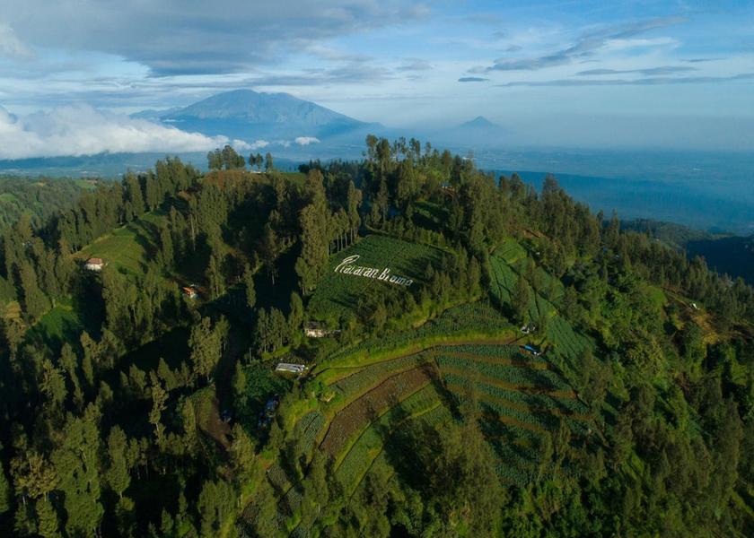 East Java Wonokitri Aerial View