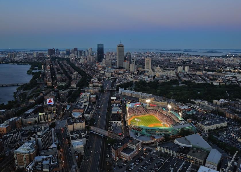 Massachusetts Boston Aerial View