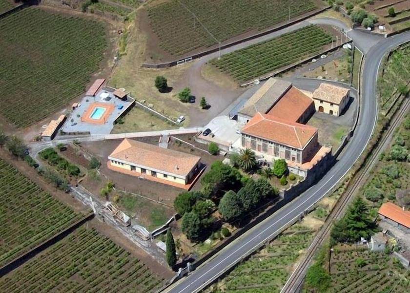 Sicily Castiglione Di Sicilia Aerial View