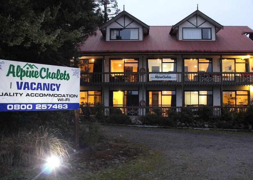 Manawatū-Whanganui National Park Front of property - evening/night