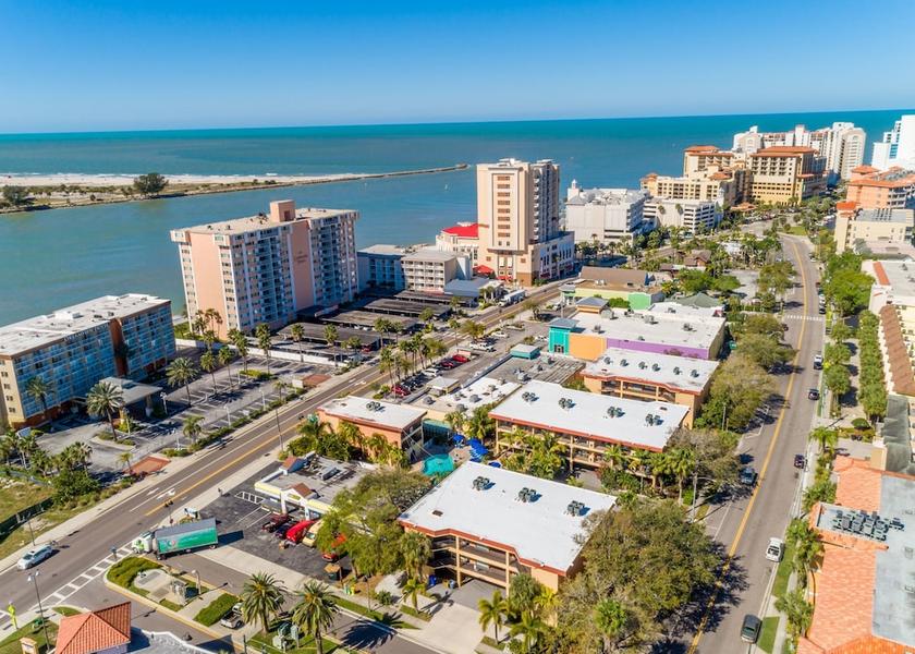 Florida Clearwater Beach Aerial View