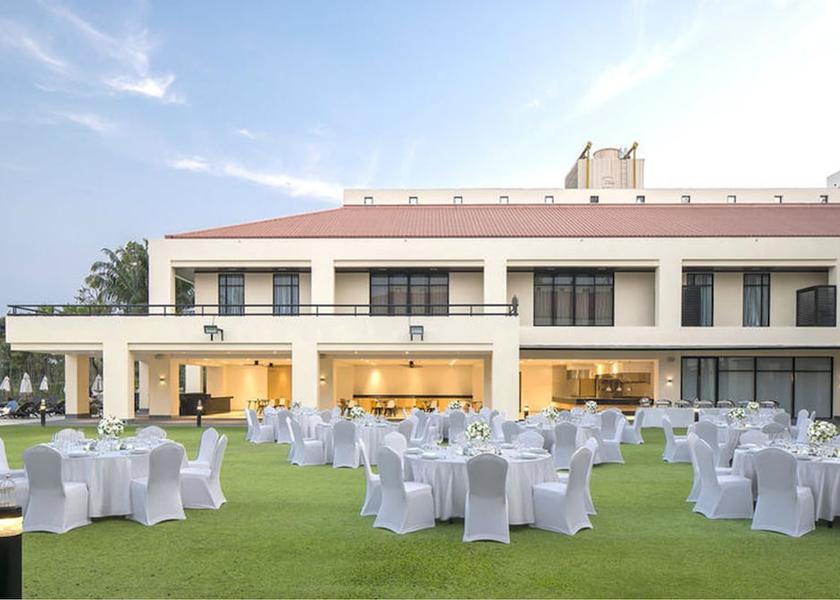 Outdoor banquet area