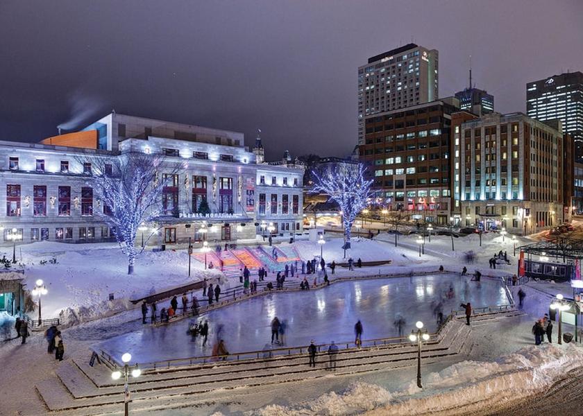 Quebec Québec City Ice skating