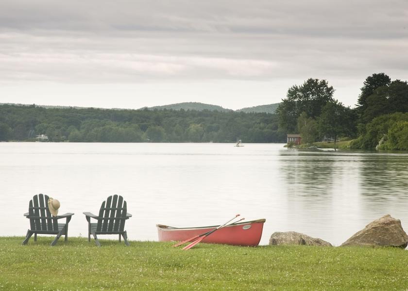 New Hampshire Laconia View from Property