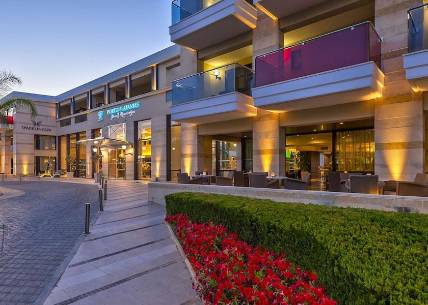 Crete Platanias Front of property - evening/night