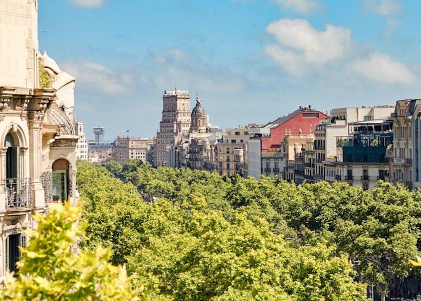 Catalonia Barcelona City View from Property