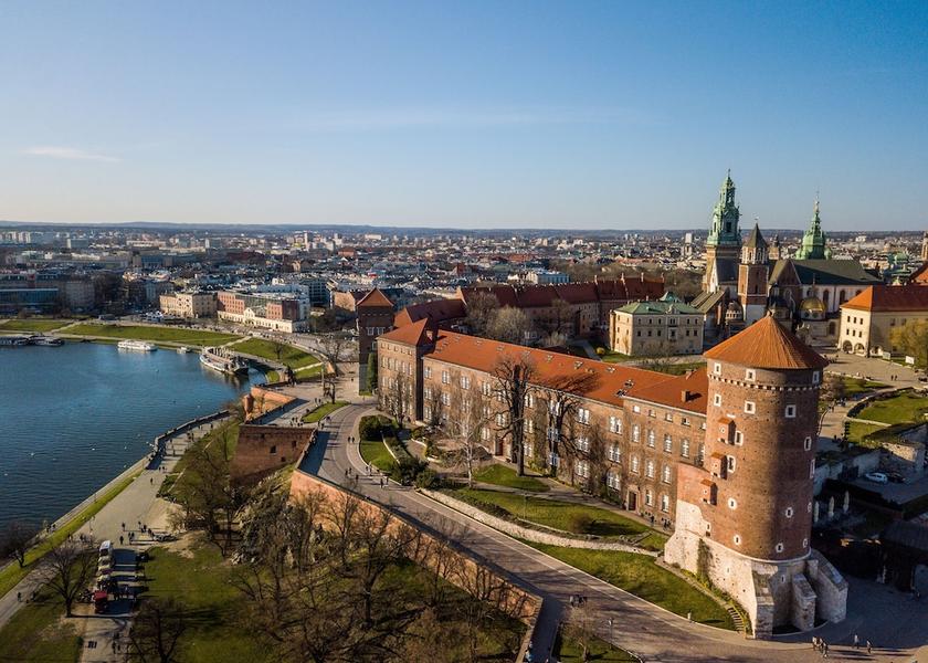 Lesser Poland Voivodeship Krakow Aerial View