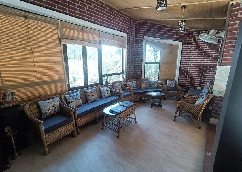 Uttarakhand Lansdowne Lobby sitting area