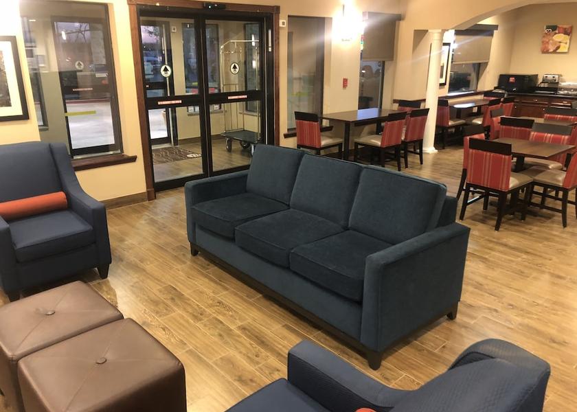 Texas Early Lobby sitting area