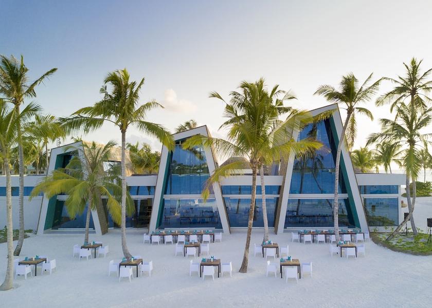 Outdoor banquet area