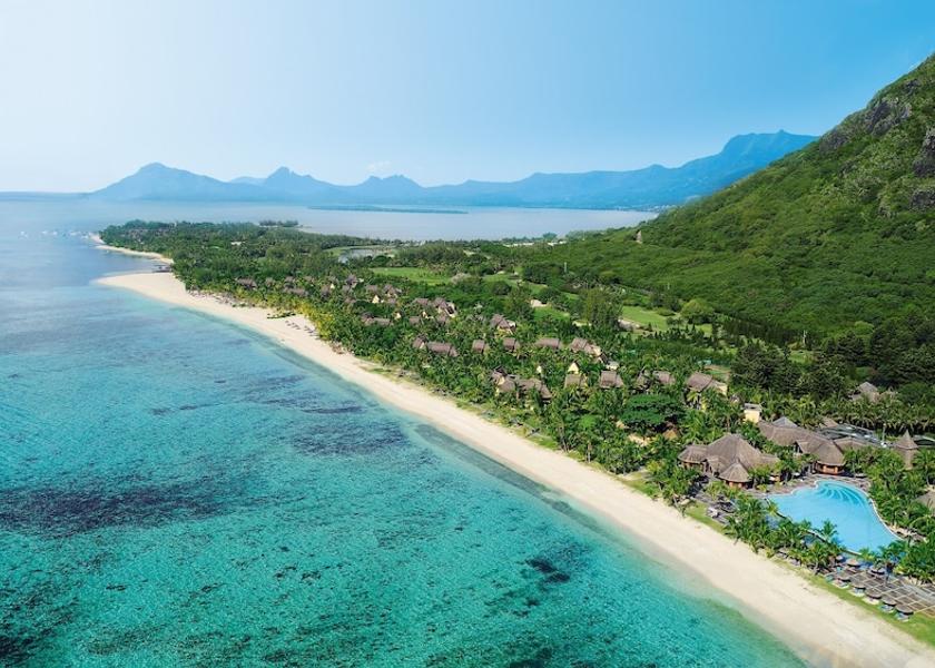 Rivière Noire Le Morne Aerial view