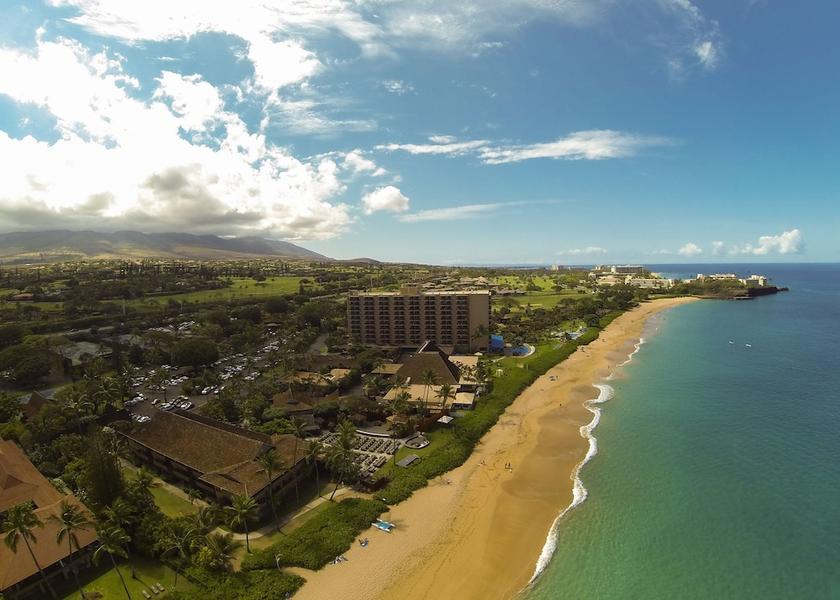 Hawaii Kaanapali Aerial View