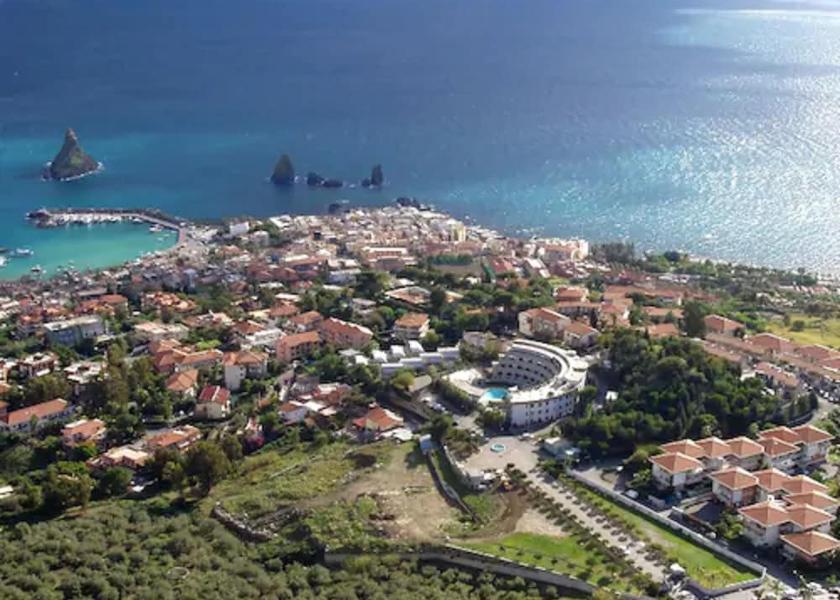 Sicily Aci Castello Aerial View