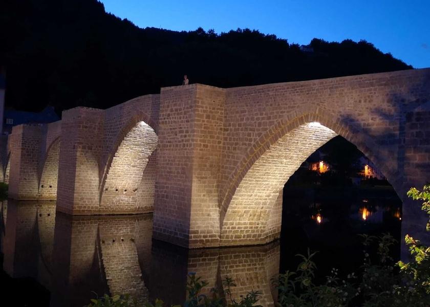 Occitanie Entraygues-sur-Truyere Front of property - evening/night