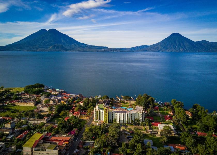 Solola Panajachel Aerial View
