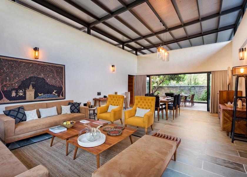 Gujarat Sasan Gir Living area