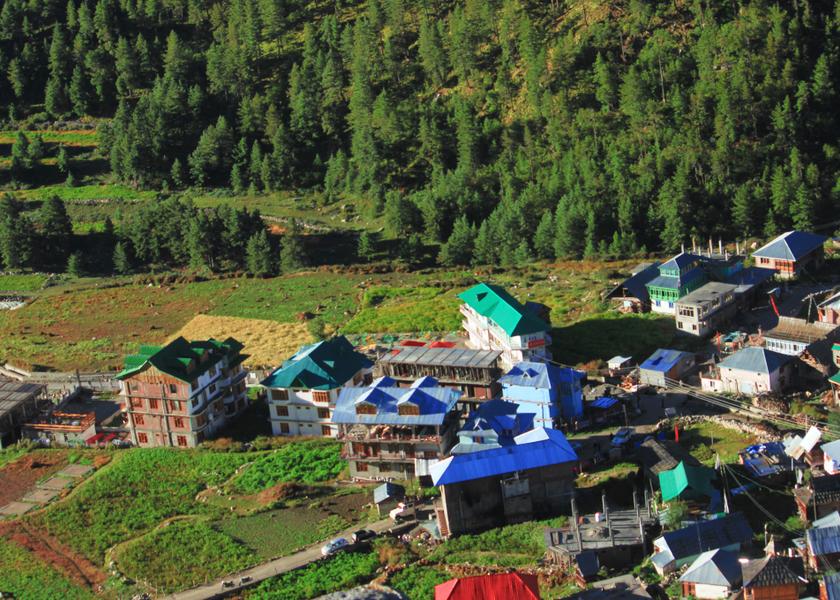 Himachal Pradesh Chitkul Hotel View