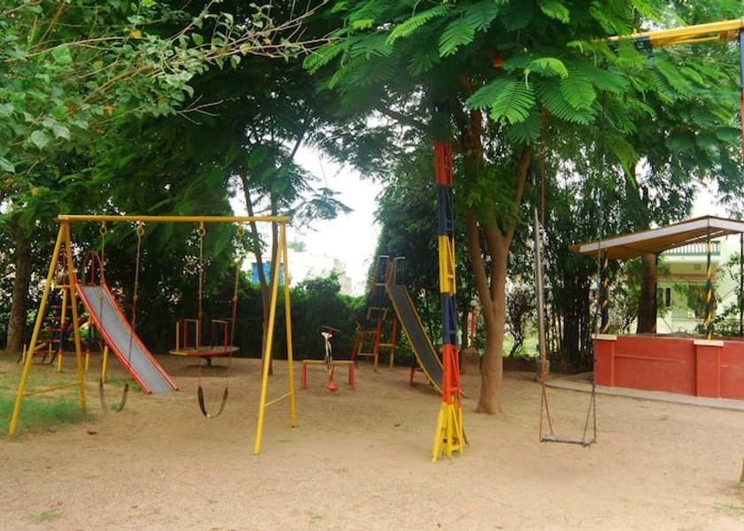 swing area in garden