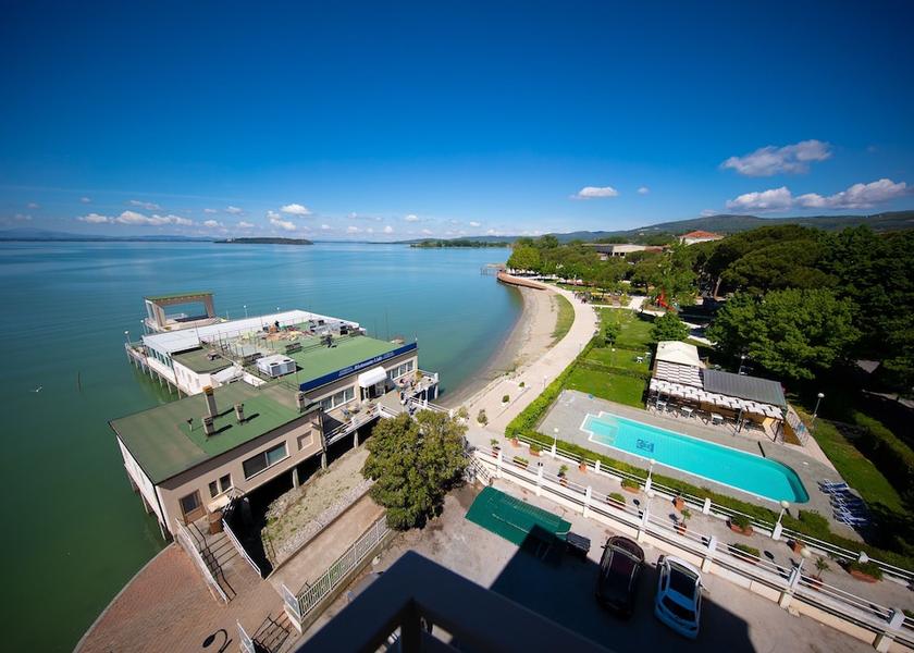 Umbria Passignano sul Trasimeno Aerial view