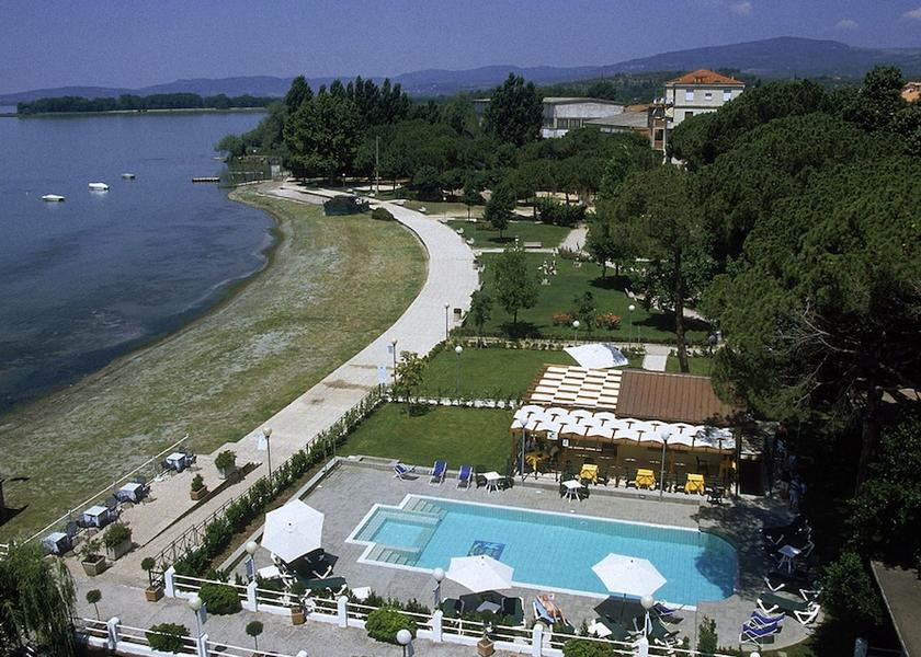 Umbria Passignano sul Trasimeno Aerial view